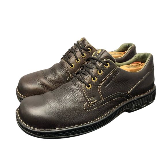 Merrell World Rambler Brown Pebbled Leather J45127 Casual Oxford Shoes Mens 10